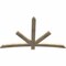 Ekena Millwork Alberta Rough Sawn Timber Gable Bracket, Douglas Fir, 72"W x 45"H x 2"D x 4"F, 15/12 Pitch GBW072X45X0204ALB00RDF - alternate 5